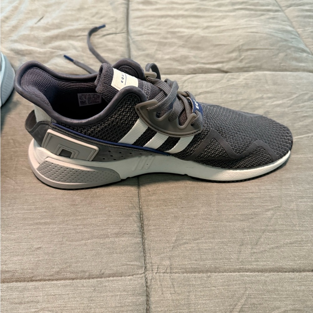 Adidas Gray Athletic Sneakers with Mesh Upper